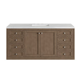 James Martin Vanities Chicago 60" Single Vanity, Whitewashed Walnut