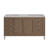 James Martin Vanities Chicago 60" Single Vanity, Whitewashed Walnut