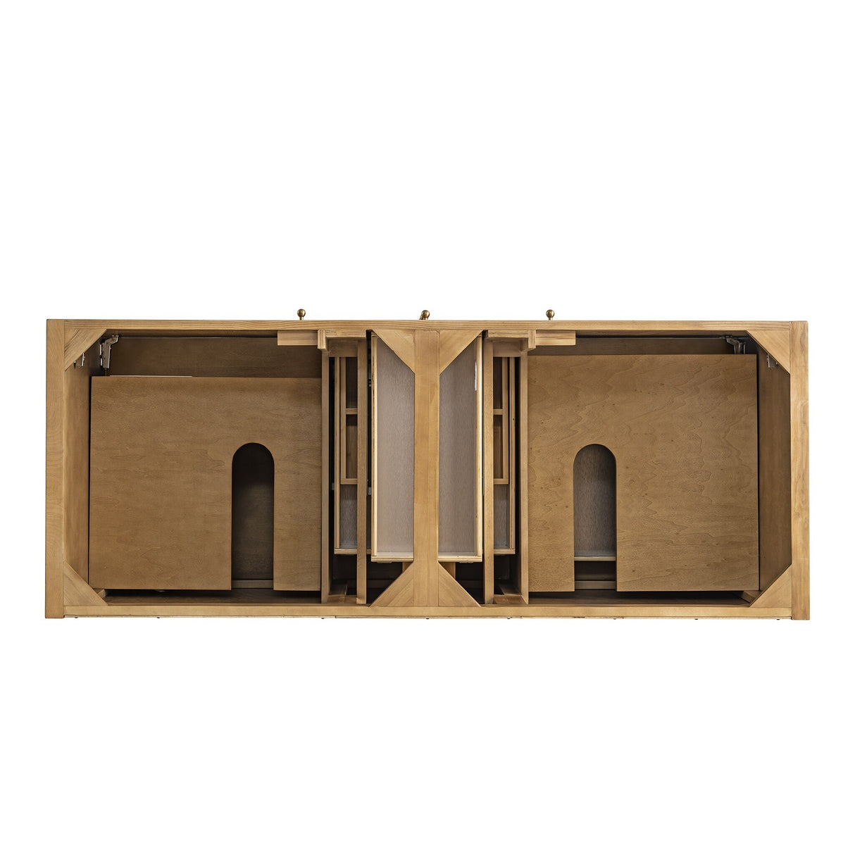 James Martin Vanities Hudson 60" Double Vanity, Light Natural Oak