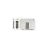 James Martin Vanities Linear 36" Single Vanity, Glossy White
