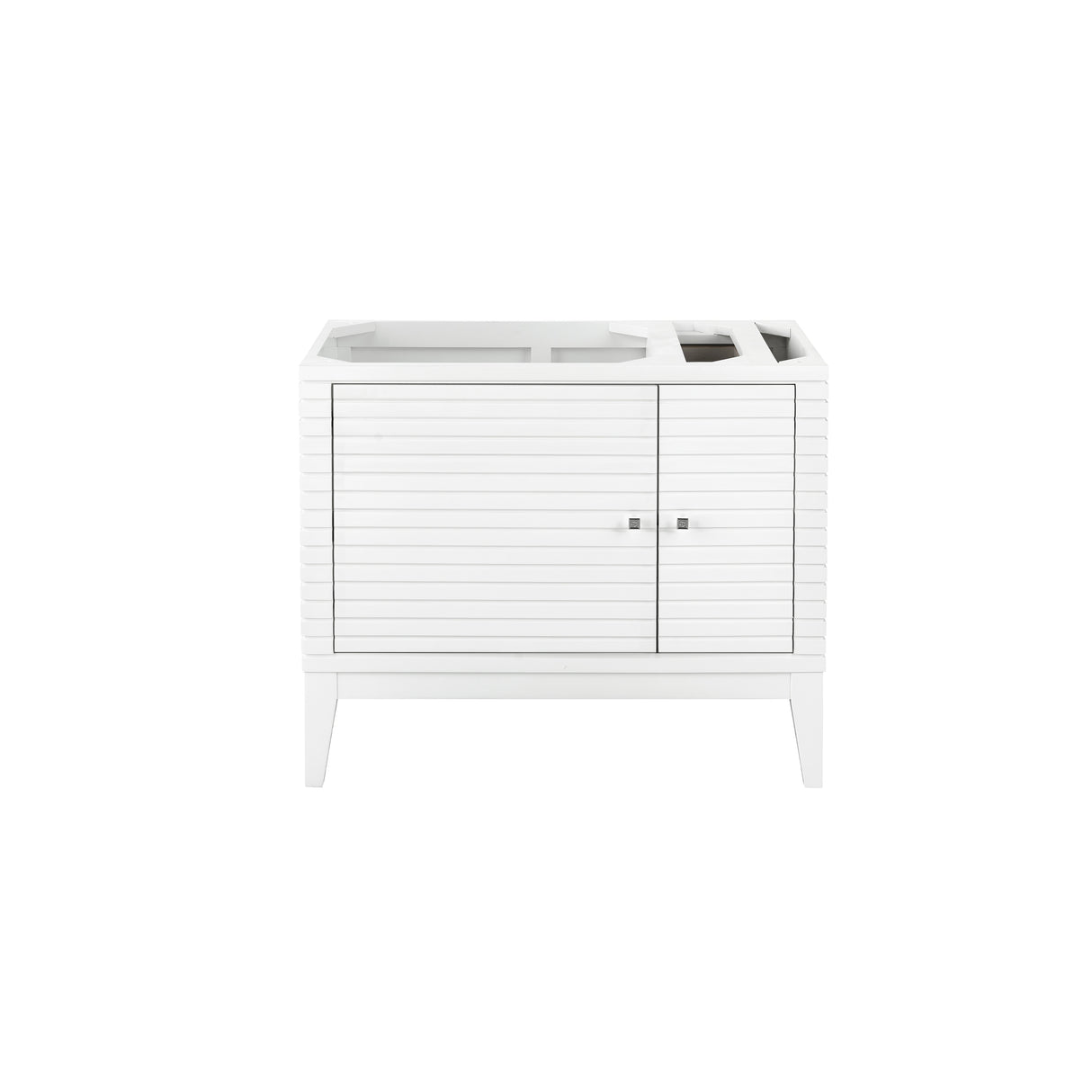 James Martin Vanities Linear 36" Single Vanity, Glossy White