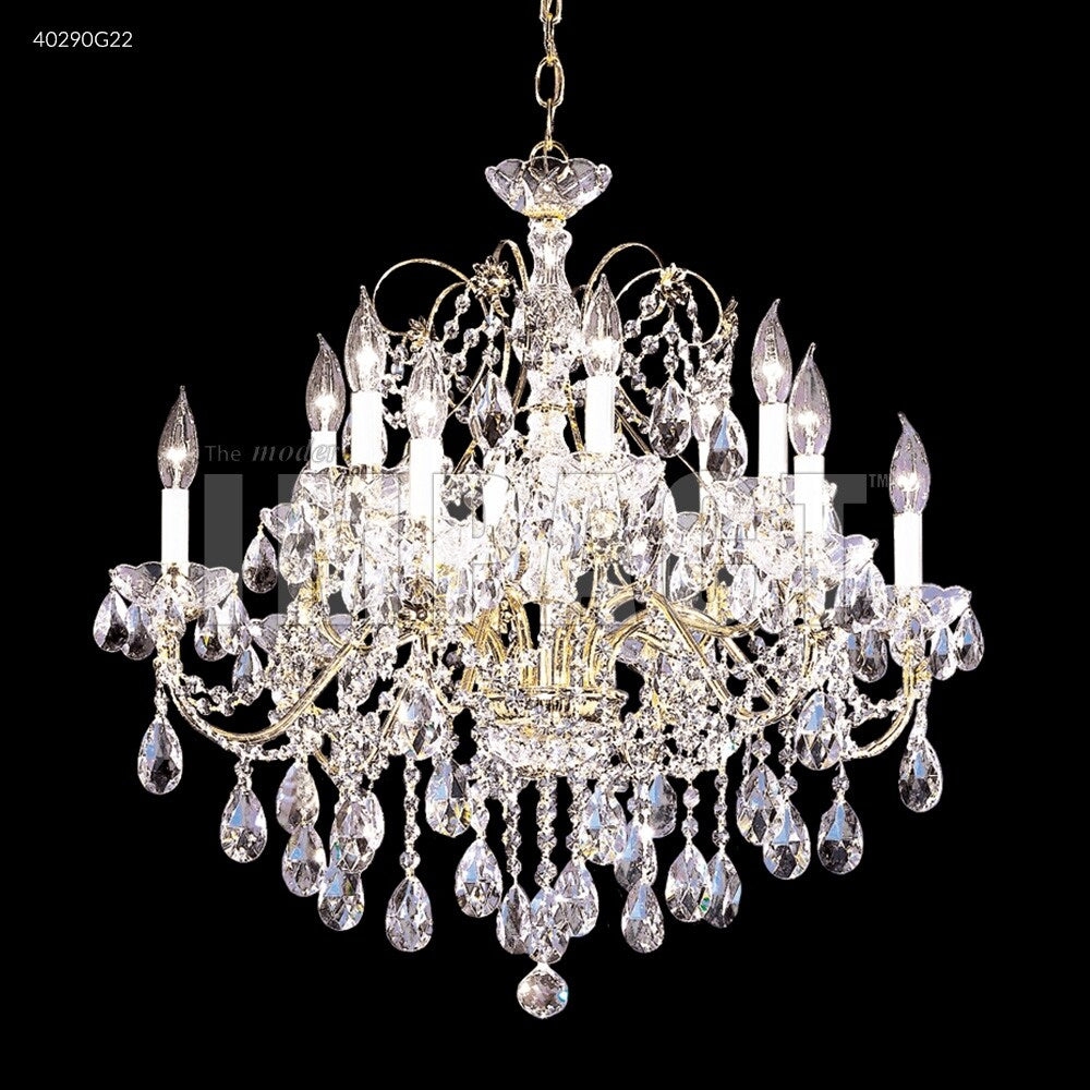 James R. Moder 40290G22 12 Light Chandelier Regalia Gold - One Size