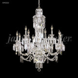 Crystal World 12 Light Chandelier contemporary Silver - One Size - One Size