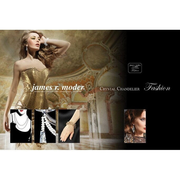 James R. Moder 94118S22 Four Light Vanity Princess Silver - One Size