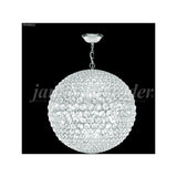 James R. Moder 95938S22 32 Light Chandelier Sun Sphere Silver - One Size