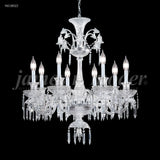 Crystal World Eight Light Chandelier contemporary Silver - One Size - One Size