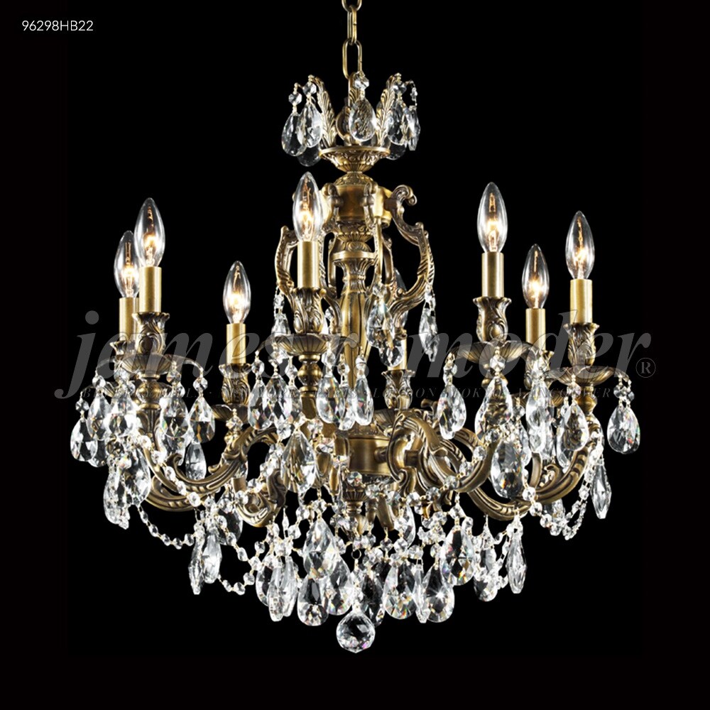 Crystal World 96298HB22 Eight Light Chandelier contemporary Bron - One Size