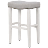 Jameson Upholstered Polyester Antique White 29 Inch Bar Stool (Set Of 2)