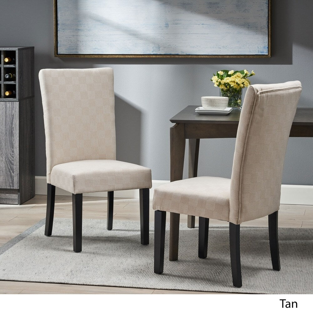 Jami Patterned Fabric Dining Chair by Christopher Knight Home (Set of 2)