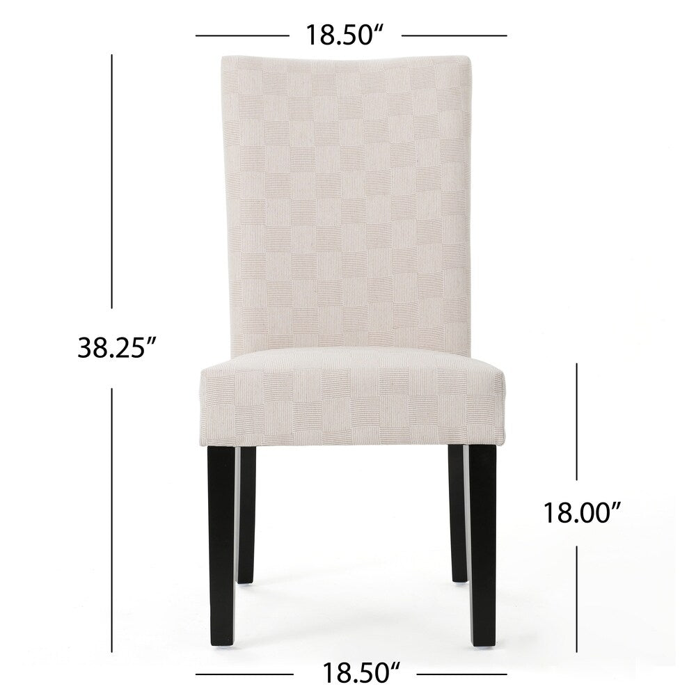 Jami Patterned Fabric Dining Chair by Christopher Knight Home (Set of 2)