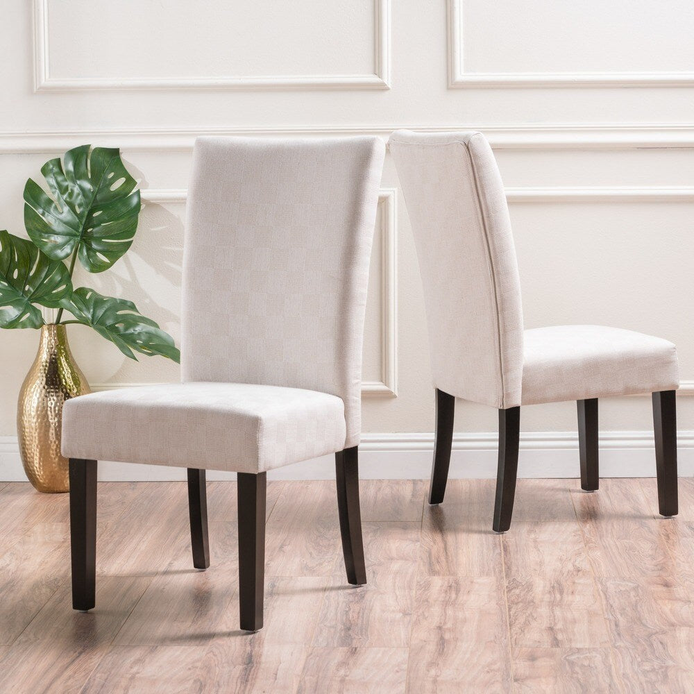 Jami Patterned Fabric Dining Chair by Christopher Knight Home (Set of 2)