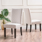 Jami Patterned Fabric Dining Chair by Christopher Knight Home (Set of 2)