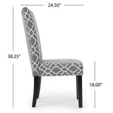 Jami Patterned Fabric Dining Chair by Christopher Knight Home (Set of 2)