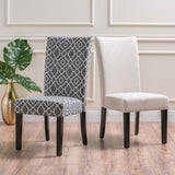 Jami Patterned Fabric Dining Chair by Christopher Knight Home (Set of 2)