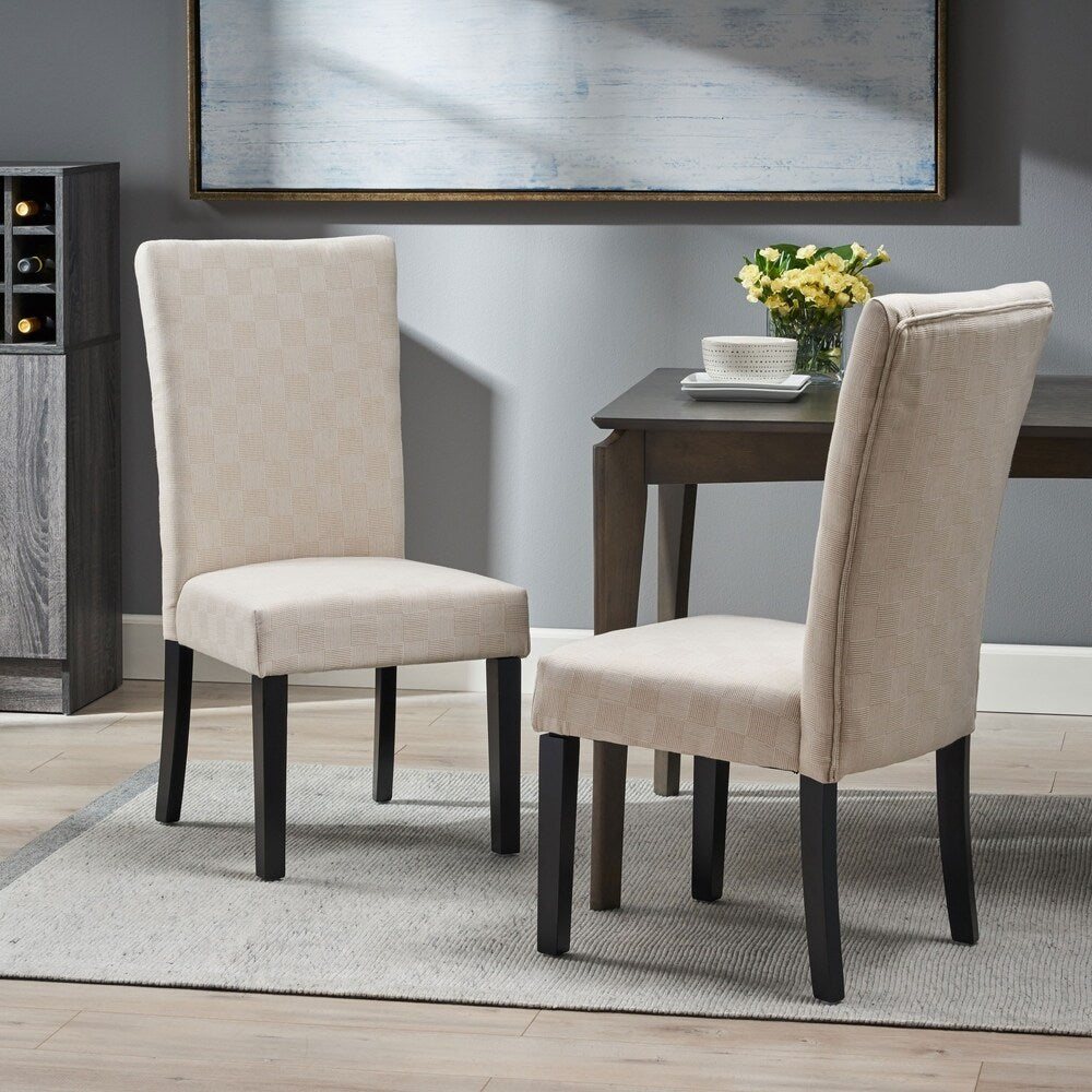 Jami Patterned Fabric Dining Chair by Christopher Knight Home (Set of 2)