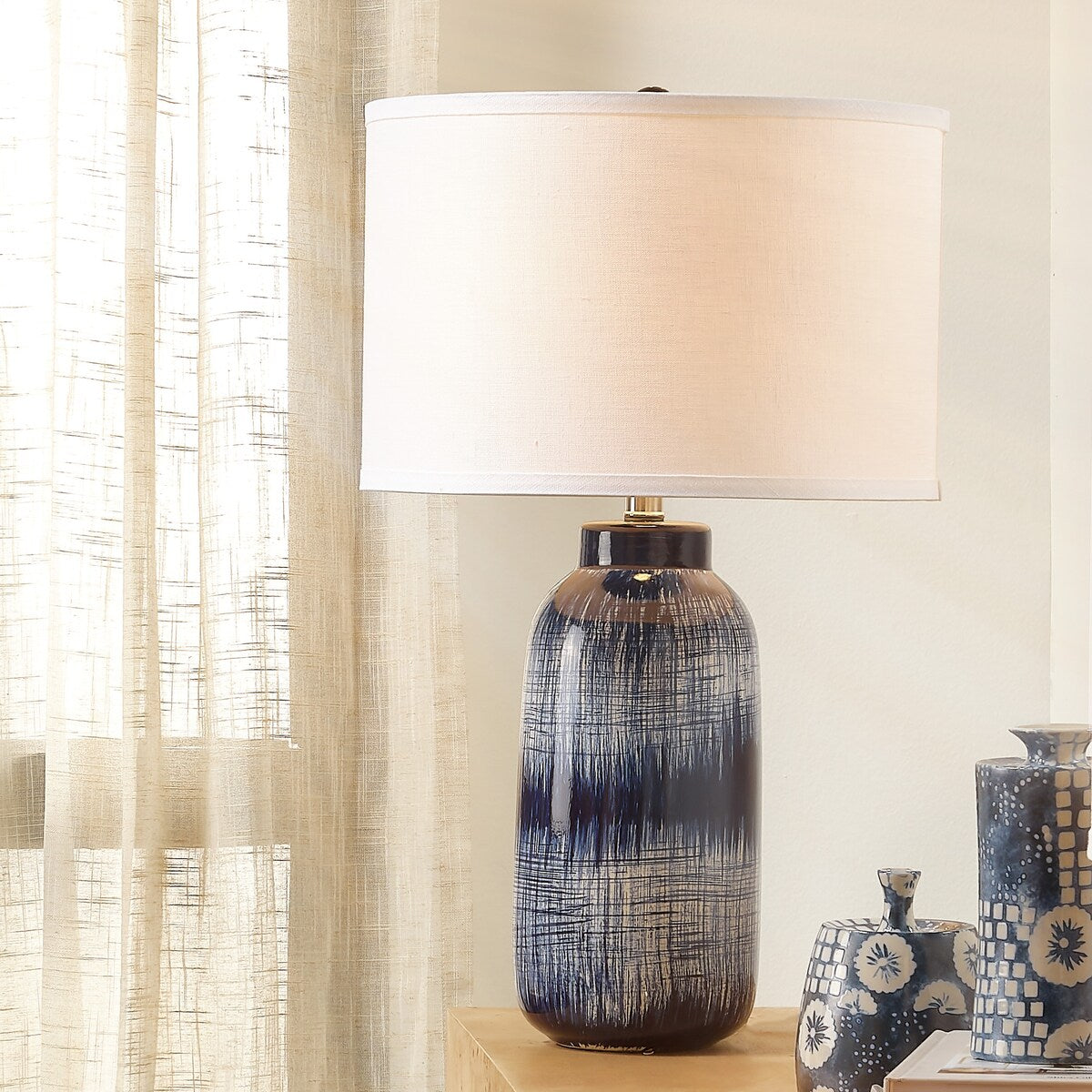 Jamie Young Batik Ceramic Table Lamp