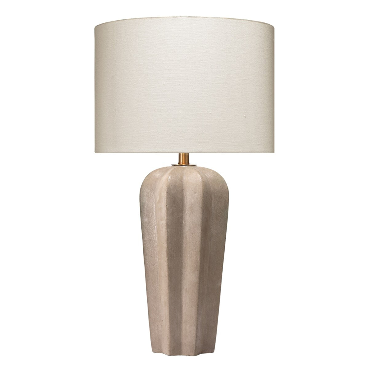 Jamie Young Regal Cement Table Lamp with Linen Shade