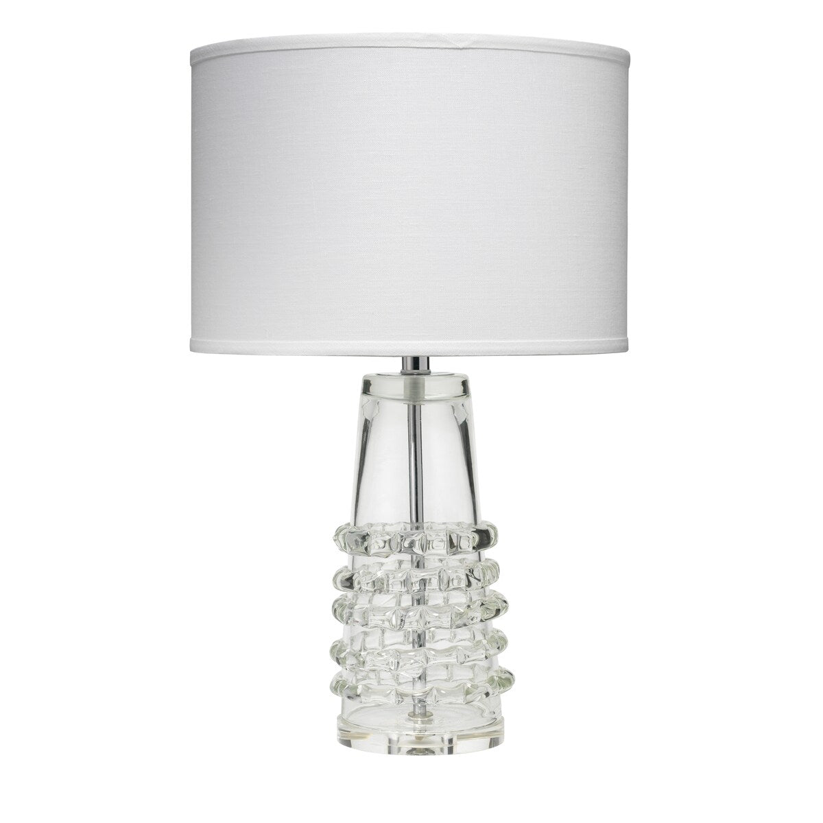 Jamie Young Tall Ribbon Blown-Glass Table Lamp with Linen Shade