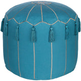 Artistic Weavers Jamile Embroidered Moroccan 18-inch Cylinder Pouf