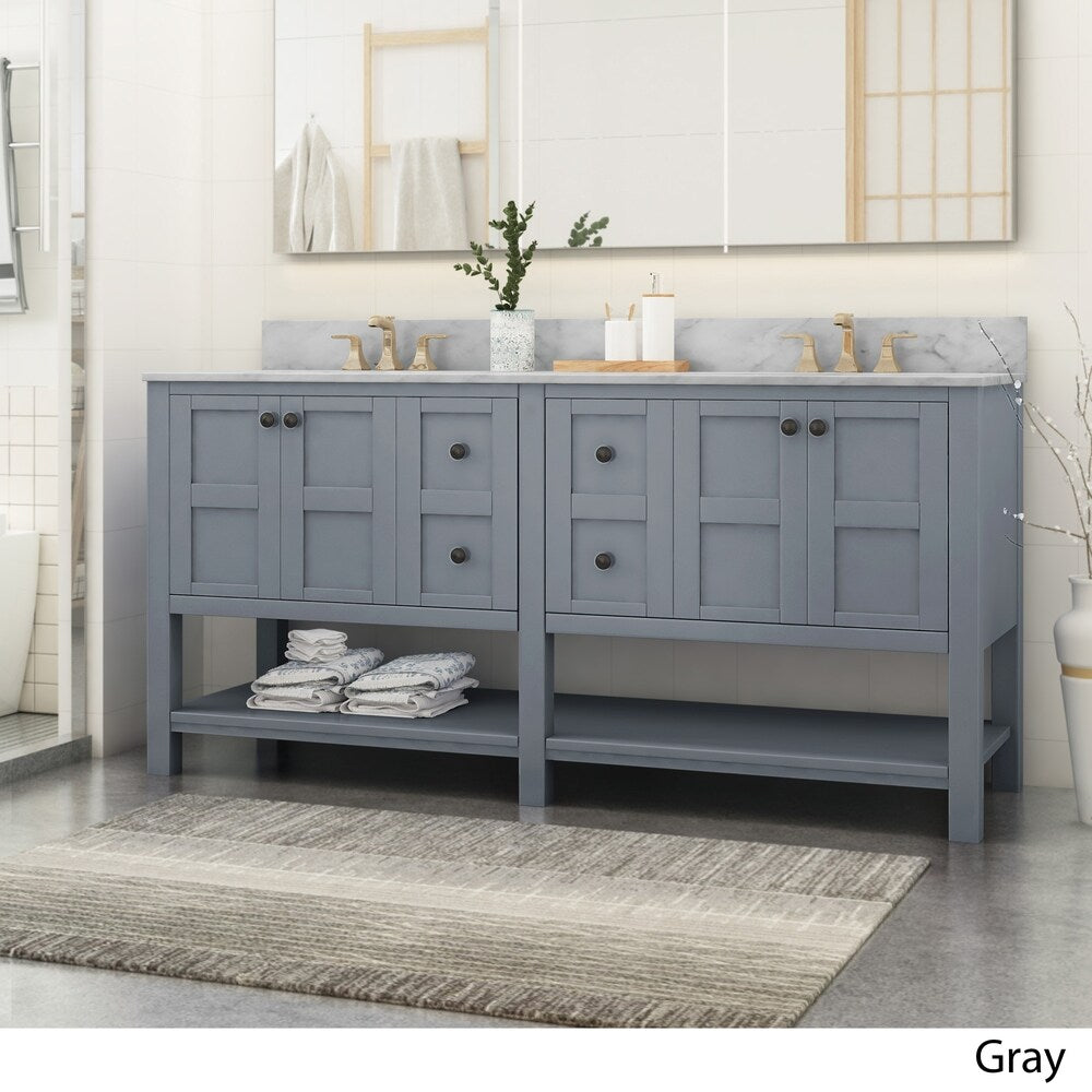 Jamison 72" Wood Bathroom Vanity (Counter Top Not Included) by Christopher Knight Home
