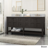 Jamison 72" Wood Bathroom Vanity (Counter Top Not Included) by Christopher Knight Home