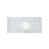 Jamison Contemporary 48" Wood Single Sink Bathroom Vanity with Carrera Marble Top by Christopher Knight Home