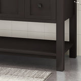 Jamison Contemporary 48" Wood Single Sink Bathroom Vanity with Carrera Marble Top by Christopher Knight Home