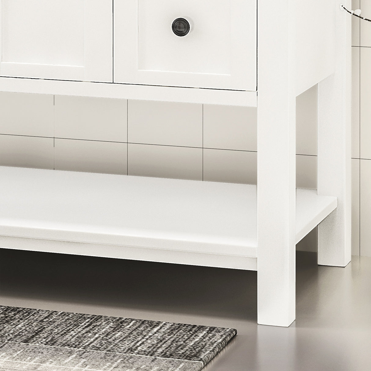 Jamison Contemporary 48" Wood Single Sink Bathroom Vanity with Carrera Marble Top by Christopher Knight Home