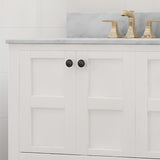 Jamison Contemporary 72" Wood Double Sink Bathroom Vanity with Carrera Marble Top by Christopher Knight Home