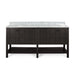 Jamison Contemporary 72" Wood Double Sink Bathroom Vanity with Carrera Marble Top by Christopher Knight Home