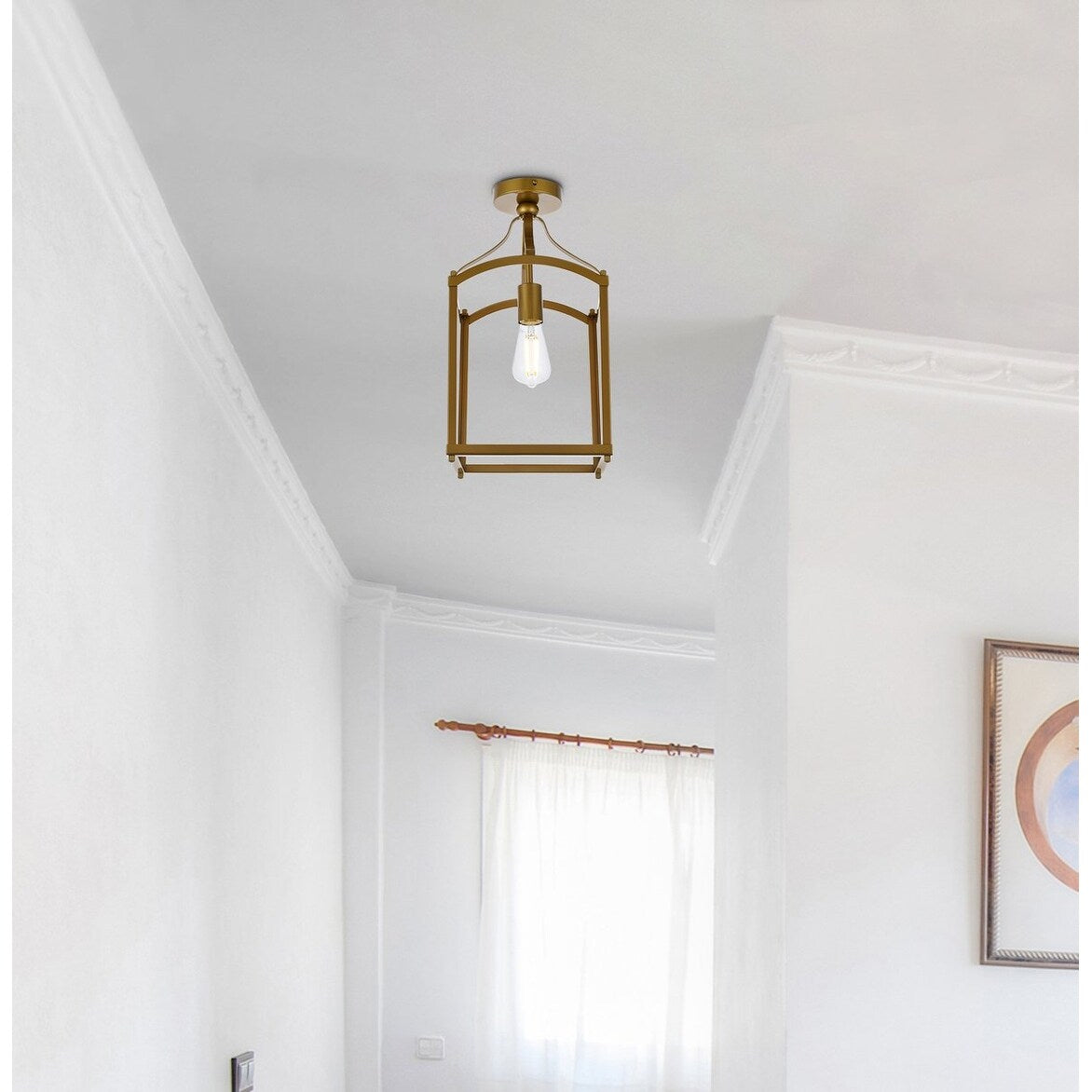 Jane 1 Light Flush Mount - 10 Inch