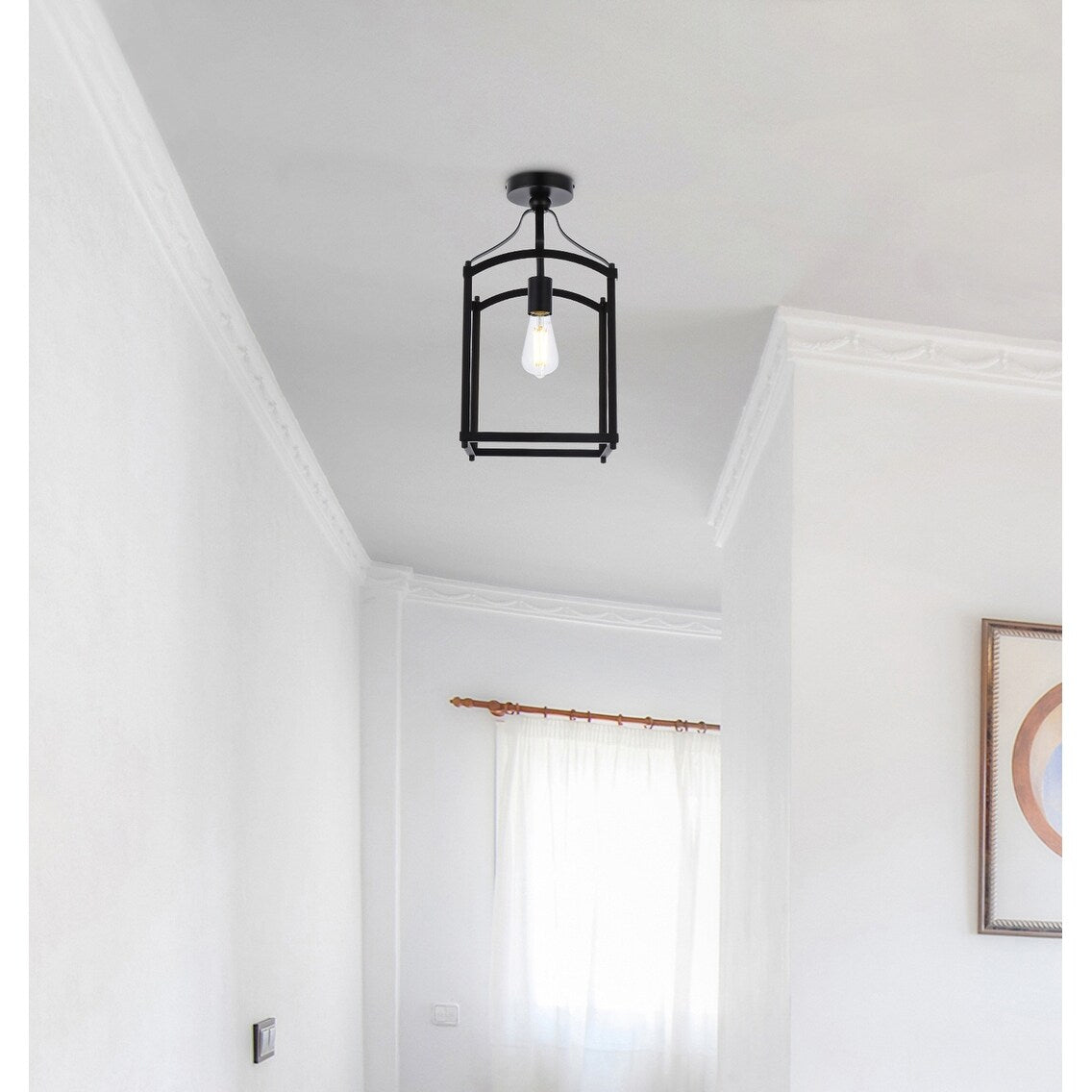 Jane 1 Light Flush Mount - 10 Inch
