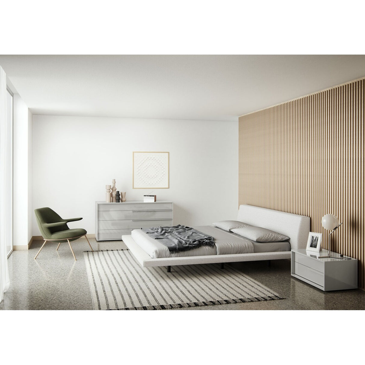 Jane Queen Bed in Luna Fabric