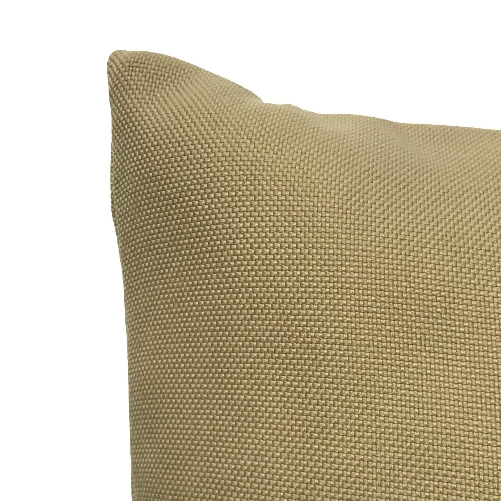 Jane Solid Throw Pillow, Sand