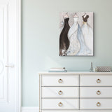 Jane, June & Jill by Lauren Maurer Canvas Art Print