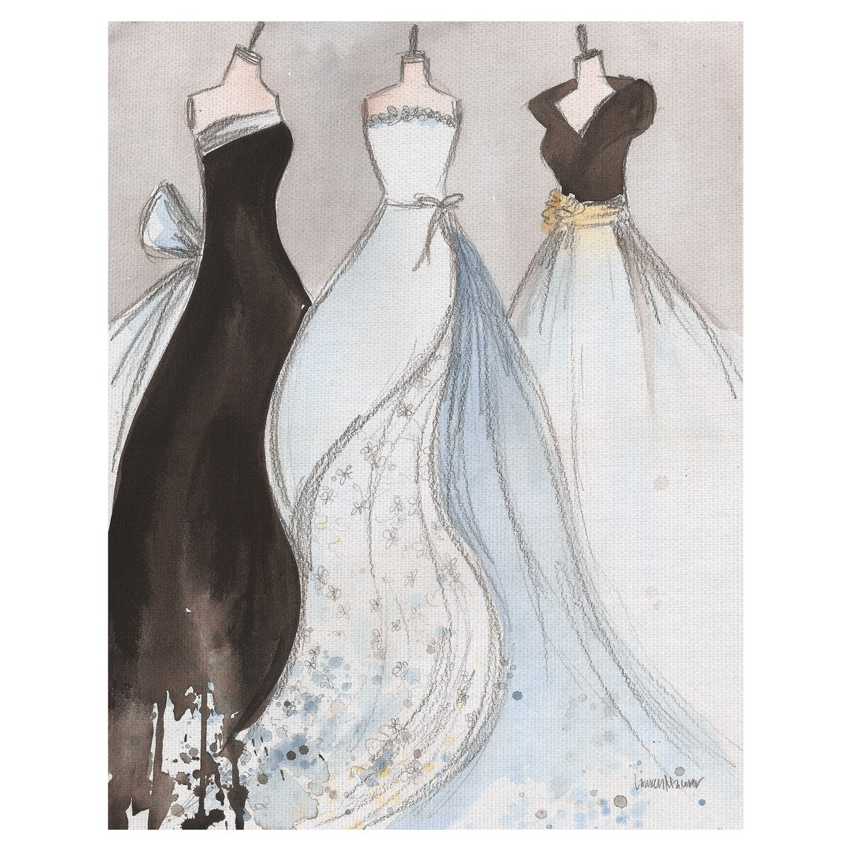 Jane, June & Jill by Lauren Maurer Canvas Art Print