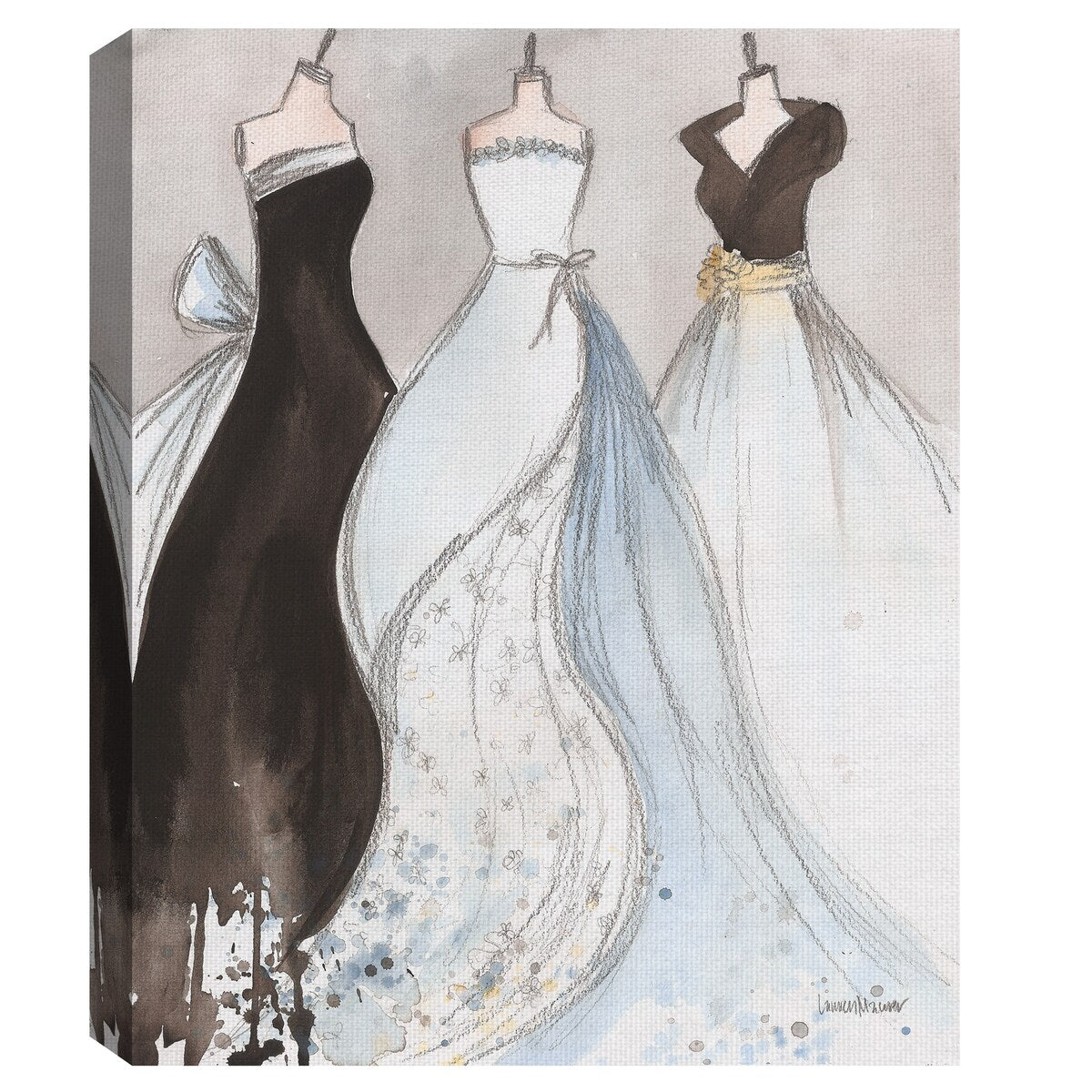 Jane, June & Jill by Lauren Maurer Canvas Art Print