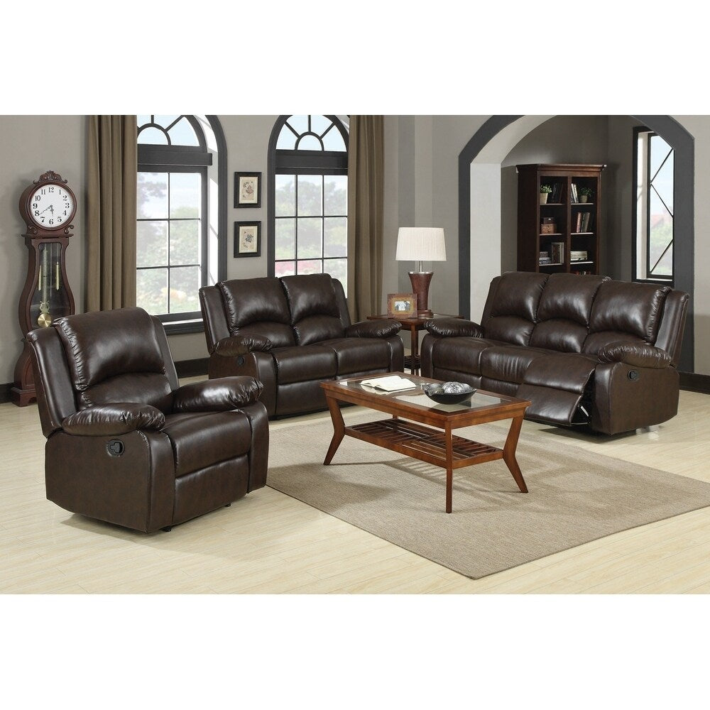 Janessa Casual Faux Leather Recliner