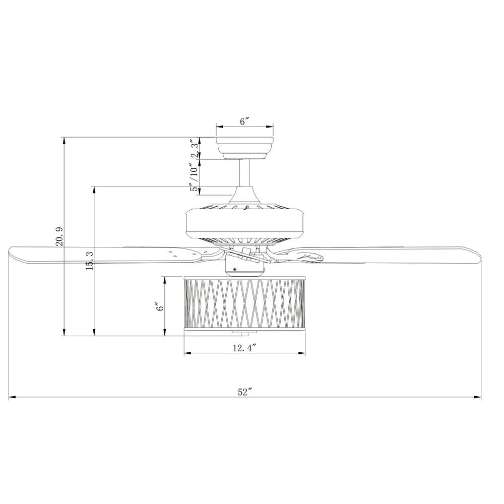 Copper Grove Vinh 52-inch Bronze Ceiling Fan