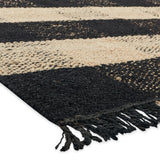 Jani Bluff Black and Ivory Plaid Jute Rug - Glen Design, 8' x 10' Feet Area Rug