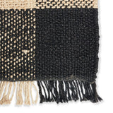 Jani Bluff Black and Ivory Plaid Jute Rug - Glen Design, 8' x 10' Feet Area Rug