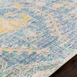 Janson Vintage Medallion Blue Area Rug - 3' x 5'
