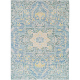 Janson Vintage Medallion Blue Area Rug - 3' x 5'