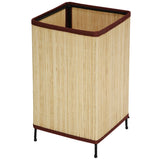 Handmade Japanese-style 11-inch Shika Square Rattan Lantern Lamp (China)