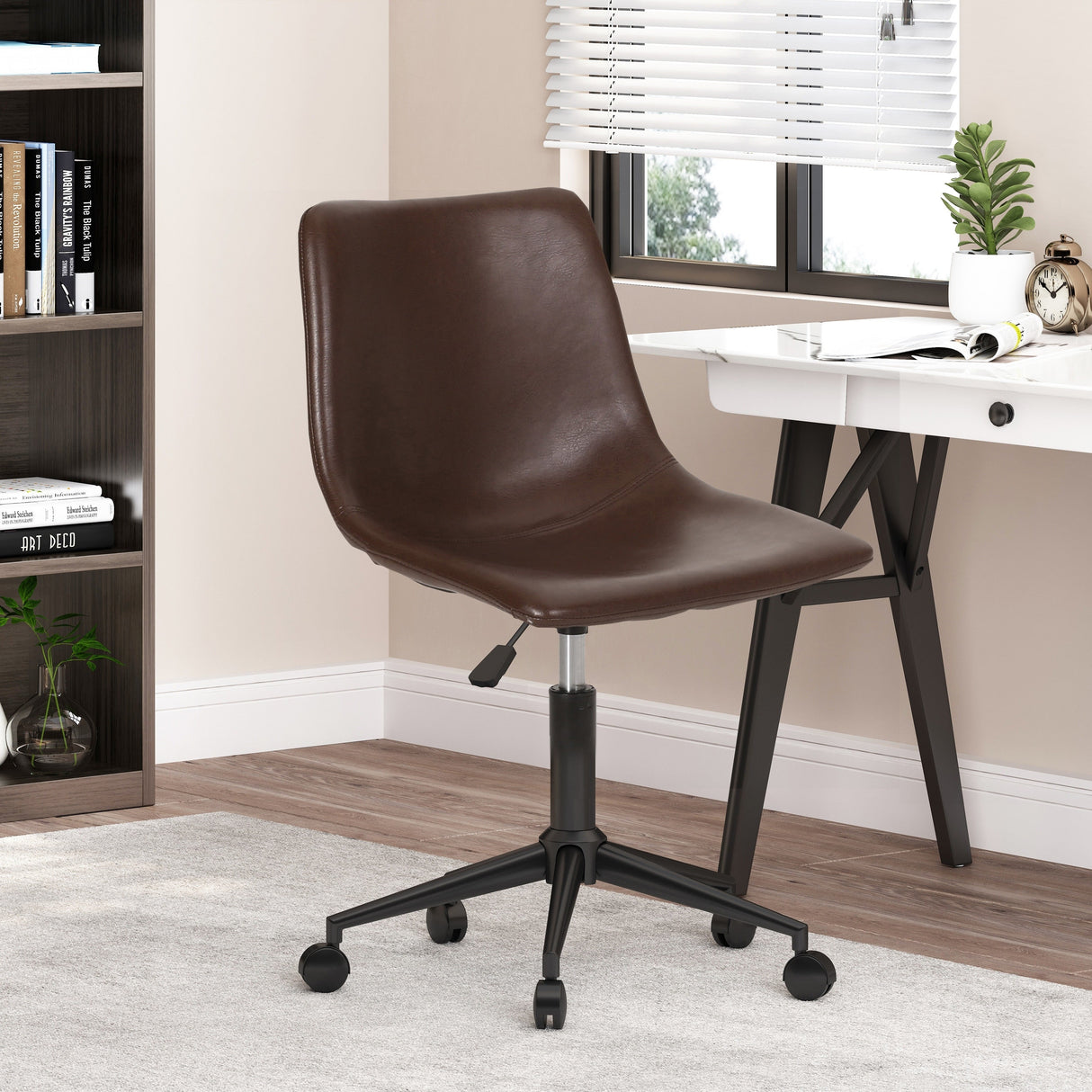 Jarvi Upholstered Swivel Office Chair by Christopher Knight Home
