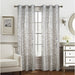 Jasmine Metallic Doily 2-Pack Grommet Curtain Panel Pair - (2x) 38 x 84 in. (total width 76 in.)