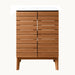 Javer Thin Linear Slat Modern Farmhouse 2-Shelf Bath Vanity Cabinet Only (Sink Basin not Included), by JONATHAN Y