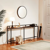 Javlergo Extra Long Console/Sofa Table with Charging Station & Power Outlet