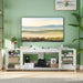 Javlergo TV Stand for TVs up to 75 Inch, Modern Entertainment Center with Open Shelves and Power Outlet