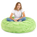 Jaxx Cocoon 4 Foot Kids Bean Bag Chair and Crash Pad - Faux Fur